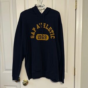 GAP Blue and Yellow Collegiate Sweatshirt